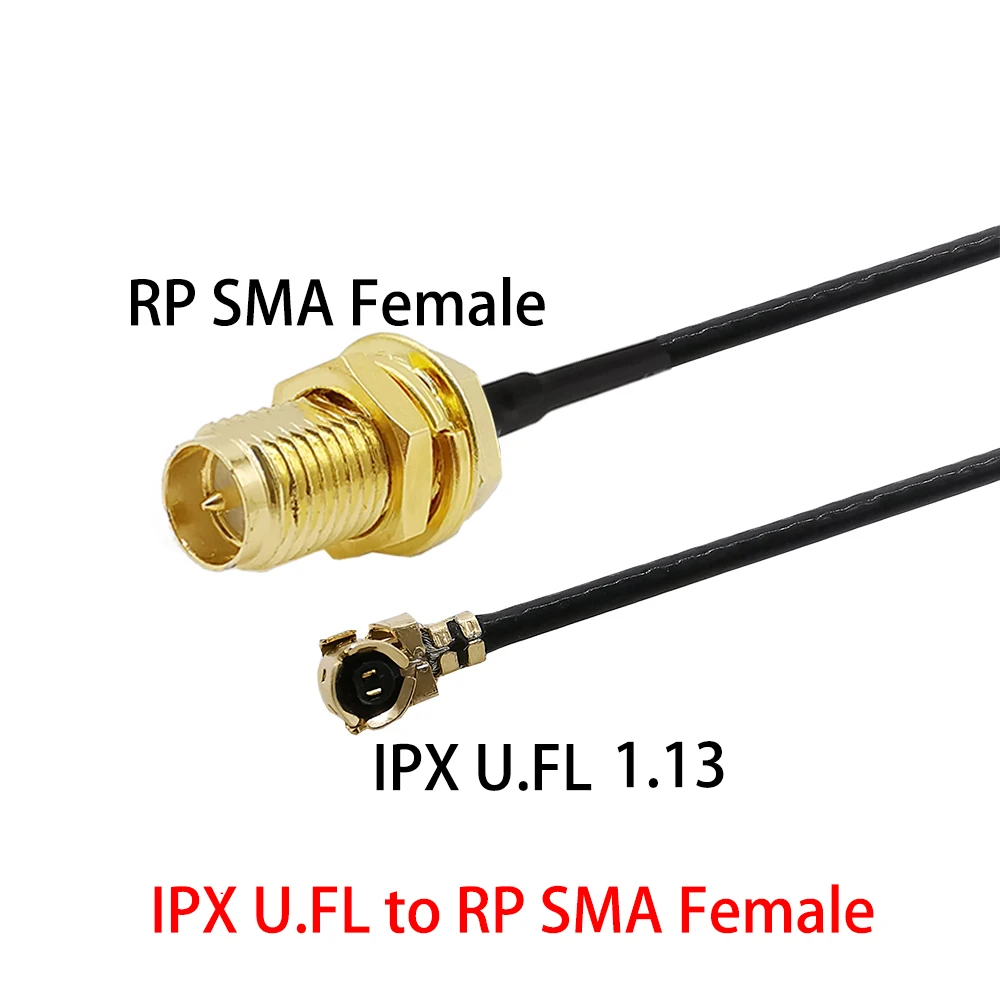 1 stks SMA/RP SMA Female naar IPX U.FL MHF4 1.13 0.81 RF Pigtail Jumper Verlengkabel RG178 voor PCI WiFi Antenne 5-50 CM