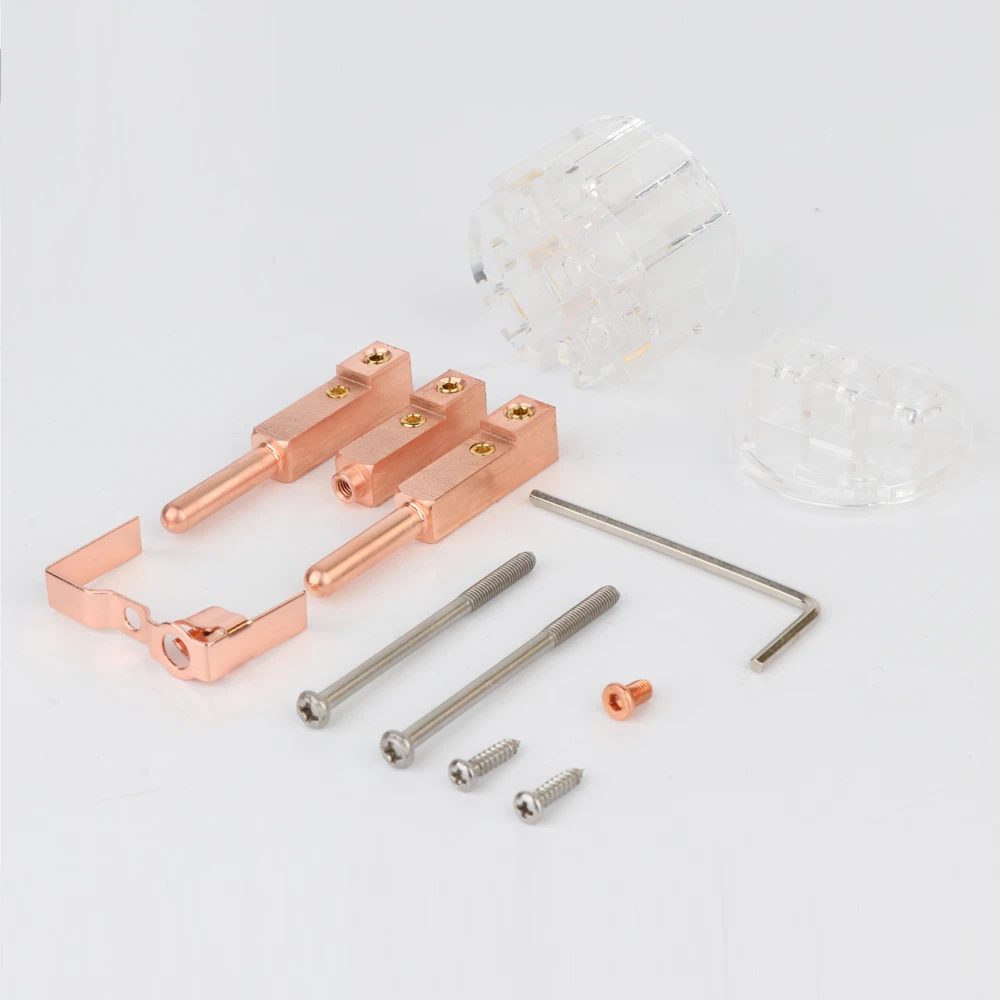Monosaudio E107/F107 Netzstecker aus reinem Kupfer, EU-Schuko-Netzstecker + IEC-Buchsenstecker – Detail 7