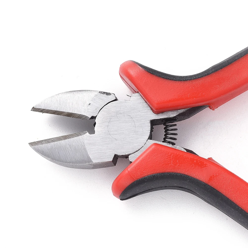 Carbon Steel Jewelry Pliers Polishing Side Cutting Pliers Side Cutter Jewelry Making Tools 118mm Red