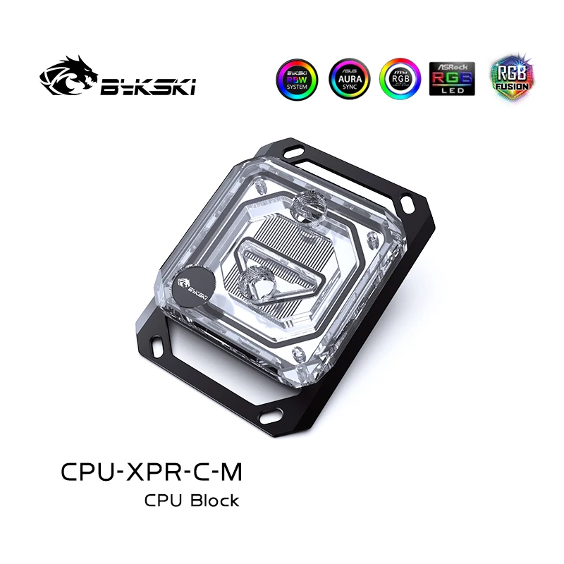 

Bykski CPU Liquid Cooling Block Cooler RGB for Ryzen 7/5/3/AM4/AM3+/AM3/AM2+/AM2/FM2+/FM2/FM1 CPU-XPR-C-M