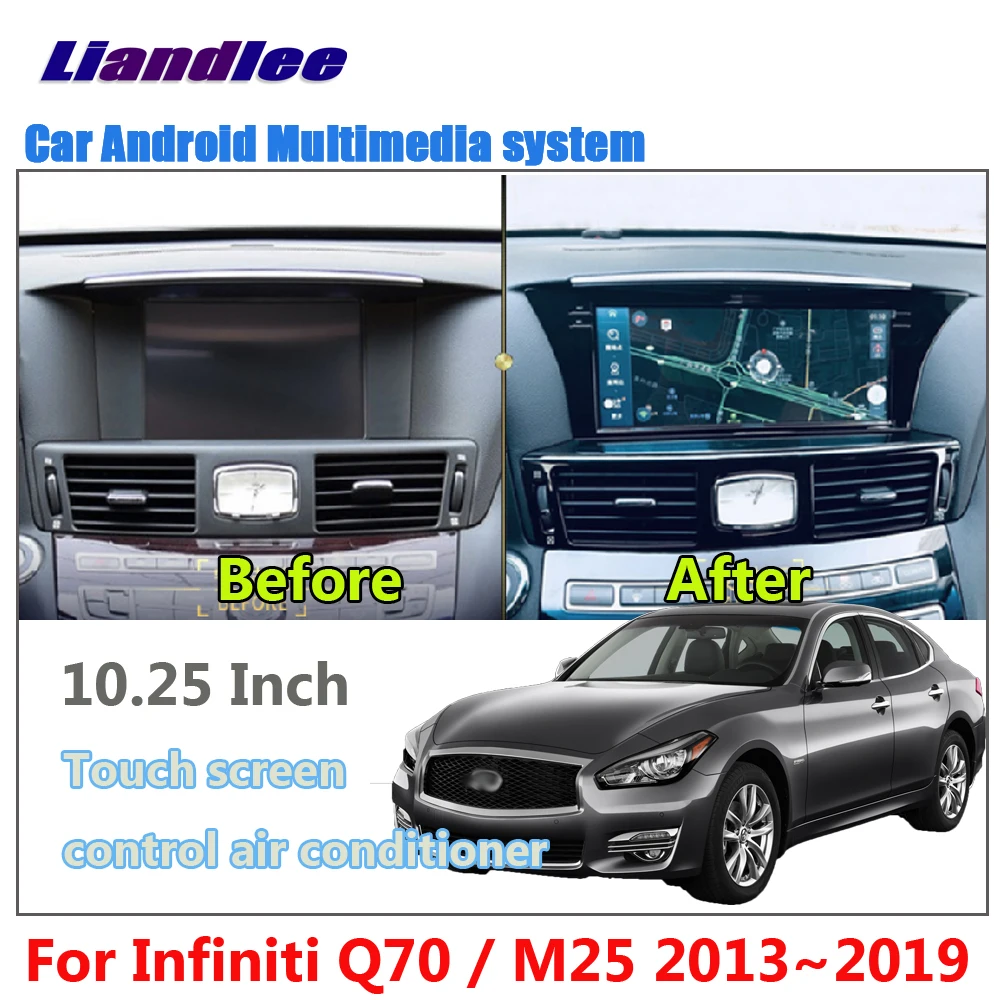 

10.25 Inch Android For Infiniti Q70/Q70L/M25 Y51 2013~2019 Car Screen Carplay Wifi BT USB GPS Navi Map Navigation Multimedia