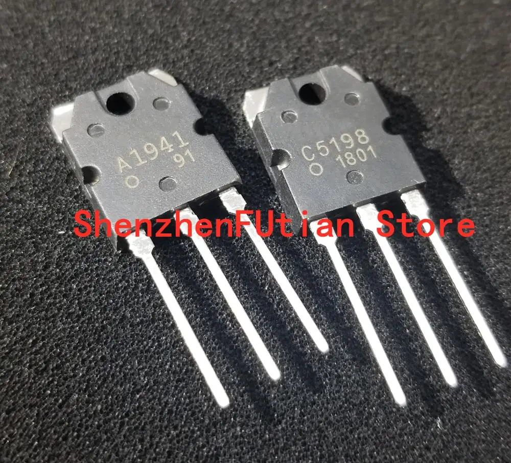 

10pcs/5pairs 2SA1941 2SC5198 ( 5PCS A1941+5PCS C5198 ) TO-3P