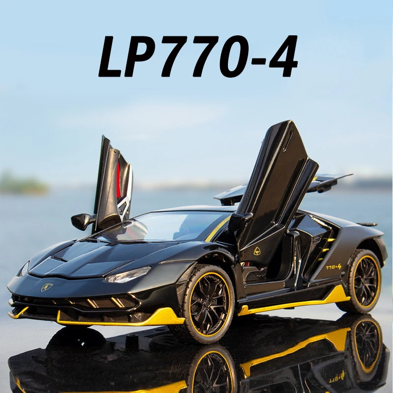 

1:24 LP770-4 Centenario Alloy Sports Car Model Diecast Sound Super Racing Lifting Tail Hot Car Wheel For Children Gifts