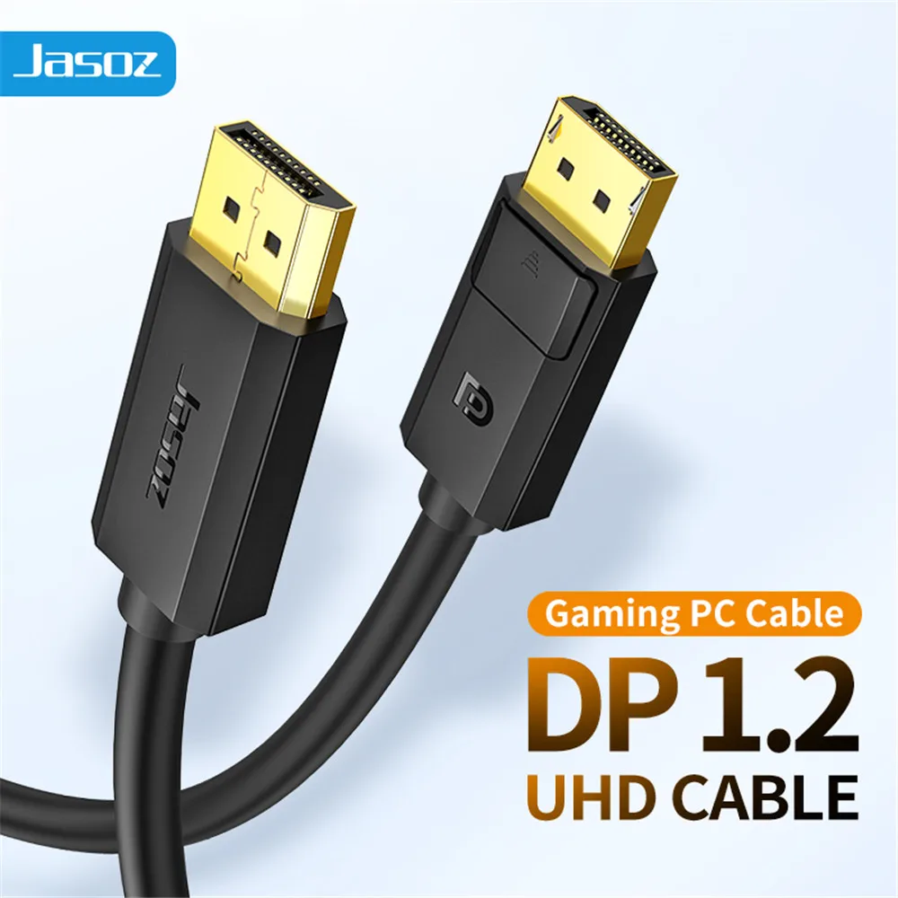 Jasoz CÁP DisplayPort 4K 60Hz Cổng Hiển Thị Để Hiển Thị Cổng Cáp Video Máy Tính Laptop Tivi Máy Chiếu Màn Hình Hiển Thị cổng 1.2 DP Cáp 8M
