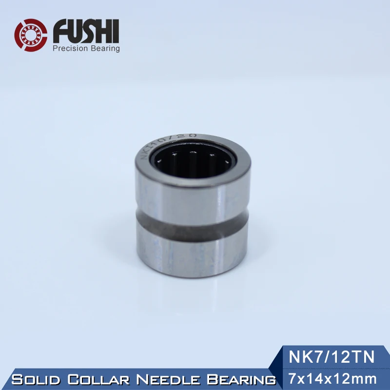 NK7/12TN Bearing 7*14*12 mm 5PC Solid Collar Needle Roller Bearings Without Inner Ring NK7/12 TN NK712 Bearing