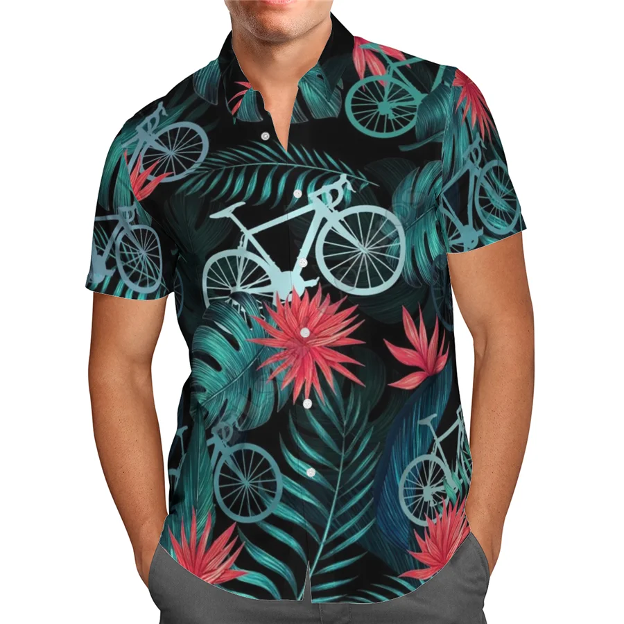 Hawaii Shirt beach Summer Fashion Short sleeve Printed 3d Mens Shirt Harajuku Tee hip hop shirts drop shipping 02