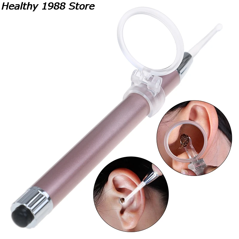 Flashlight Earpick Ear Cleaning Earwax Remover Luminous Ear Curette Light Spoon Baby Ear Cleaner Ear Wax Removal Tool