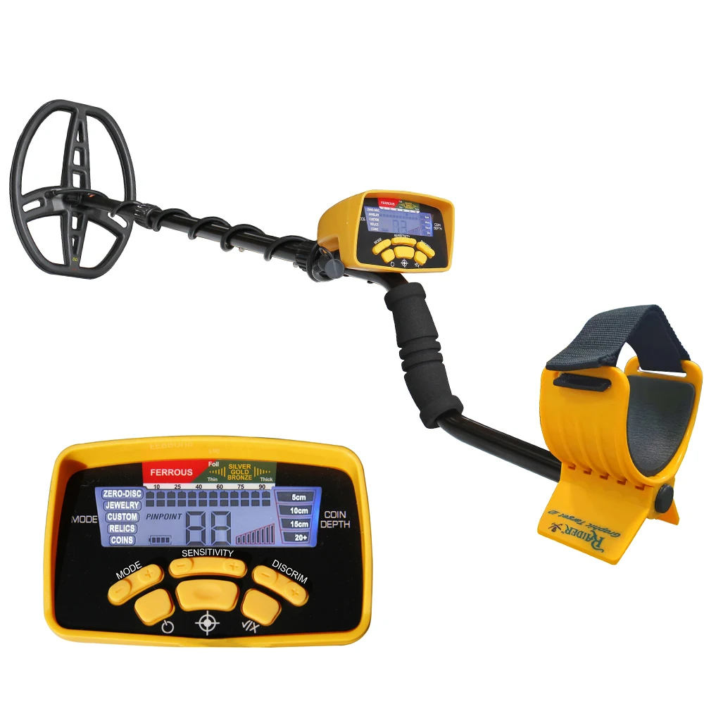 Detectores de Metais Profissionais Md6450 Detector de Ouro Treasure Hunter Finder Backlight de Longo Alcance Cinco Modos de Detecção
