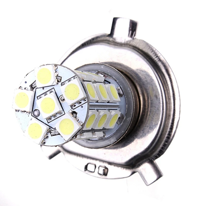 DC12V reflektor biały 9003 5050 27-SMD LED żarówki światło przeciwmgłowe i do jazdy dziennej wysokie/niskie światło głowy wsparcie Dropshipping