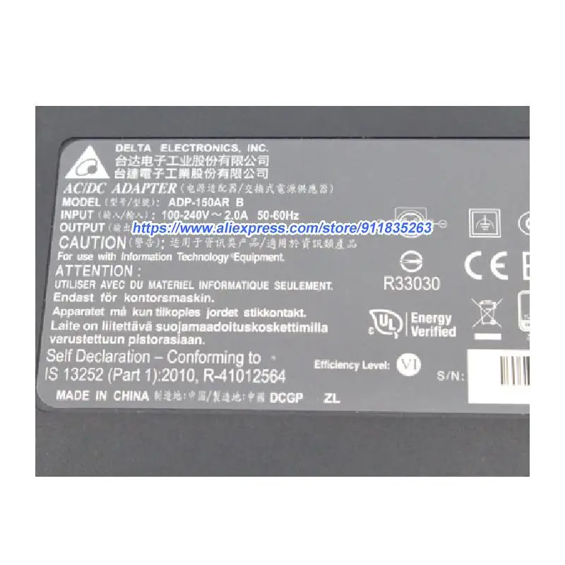 80W ADP-150AR B DELTA Power Adapter 54V 2.78A For CISCO SG300 SG350-10MP SG350-10MP-K9 350 SERIES MANAGED SWITCHES Charger