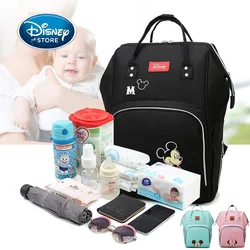 Disney Diaper Bag Backpack For Mummy Maternity Bag Mickey Mouse Women Bag Large Capacity Waterproof Mom Baby Stroller Nappy Bags