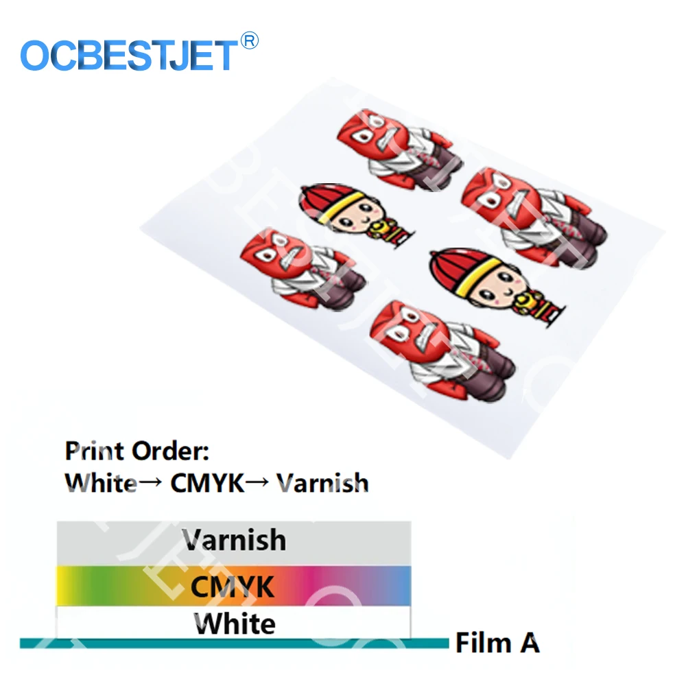 UV Film A Film B UV flatbed printer UV DTF sticker AB FILM A FILM B FILM lamination machine transfer sticker