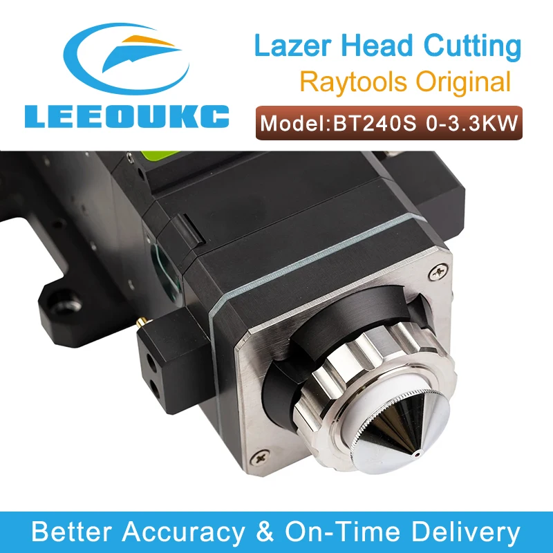 LEEOUKC Raytools Original Fiber Laser Cutting Head BT240S 0-3.3KW Manual Focusing For for QBH Metal Laser FIber Laser Cutting