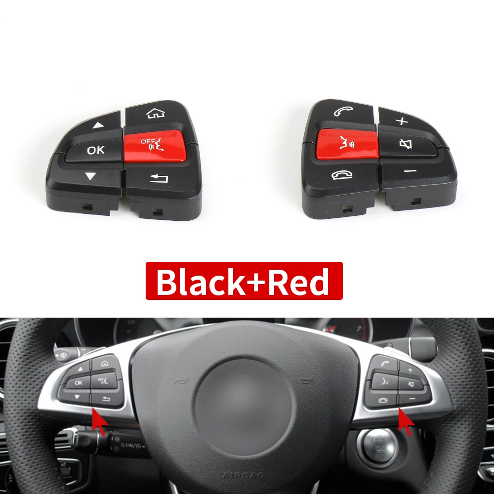 Car Steering Wheel Button Control Switch For Mercedes Benz W205 C Class C300 GLC W253 A0999050200 A0999050300