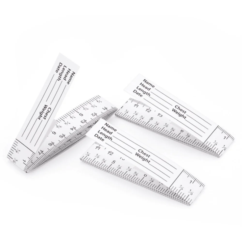 WINTAPE 100Pcs/set Paper Measuring Tapes Disposable Double-Sided Paper Tape Wound Measuring Rulers Router Table Measuring Tools