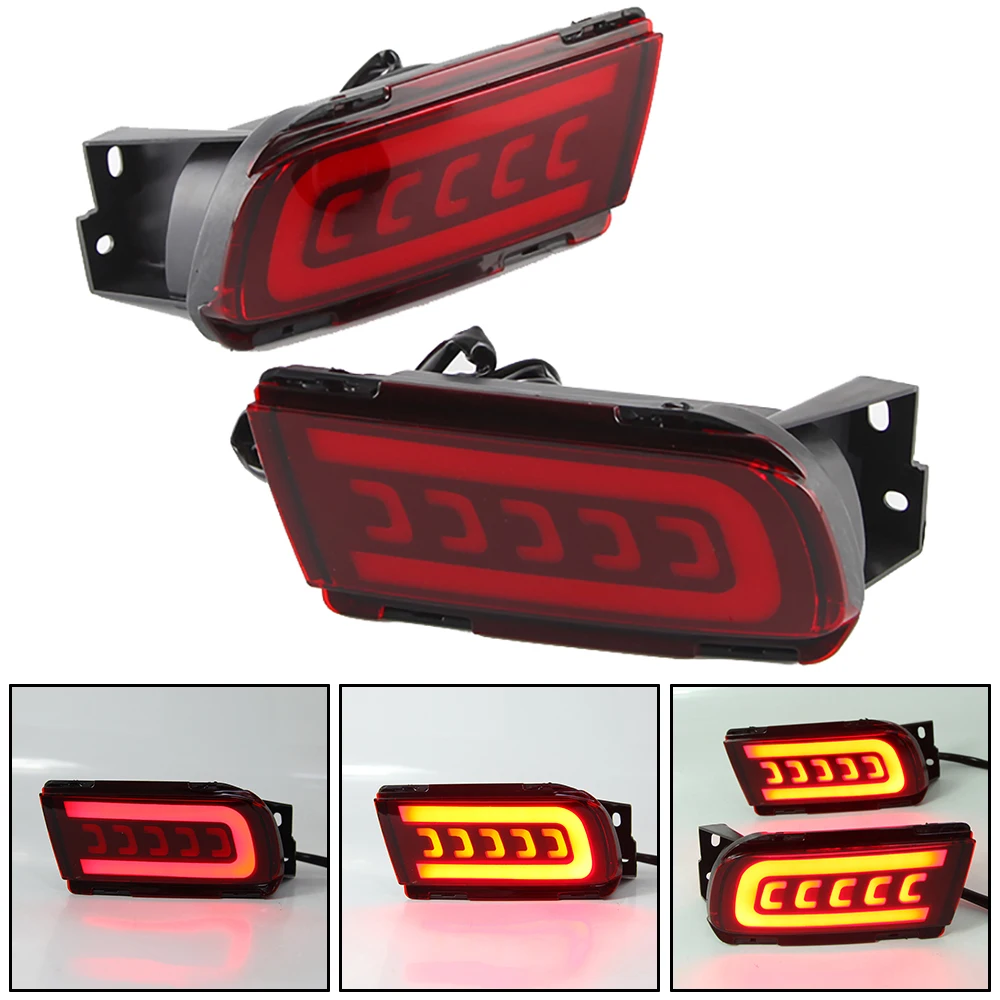 

For Toyota LAND CRUISER PRADO 150 2010-2020 Rear Back Tail LED Bumper Brake Stop Running Light Fog Lights Turn light 3 functions