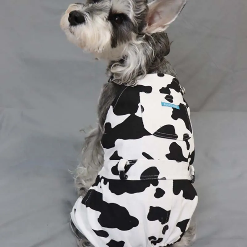 Cute And Handsome Dog Clothes Spring And Summer Cowboy Pet Tights Schnauzer Small And Medium Dogs Suitable For French Bulldogs