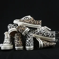 Mode Turnschuhe Leopard Frauen Leinwand Schuhe Harajuku Klassiker Vulkanisieren Schuhe Frau Neue Skateboard Schuhe Damen Loafer Casual