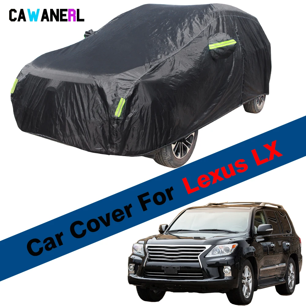 Waterproof Car Cover Outdoor SUV Sun Shade Anti-UV Snow Rain Protect Cover Dustproof For Lexus LX LX450 LX470 LX460 LX570 LX450d