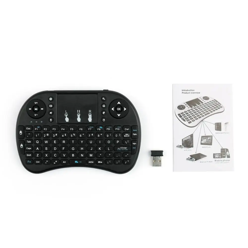 2.4G Mini Wireless Keyboard touch pad Fly Air Mouse of Raspberry PI 3 Notebook, Car TV, HTPC, X-BOX,  Android Smart Set-Top Box