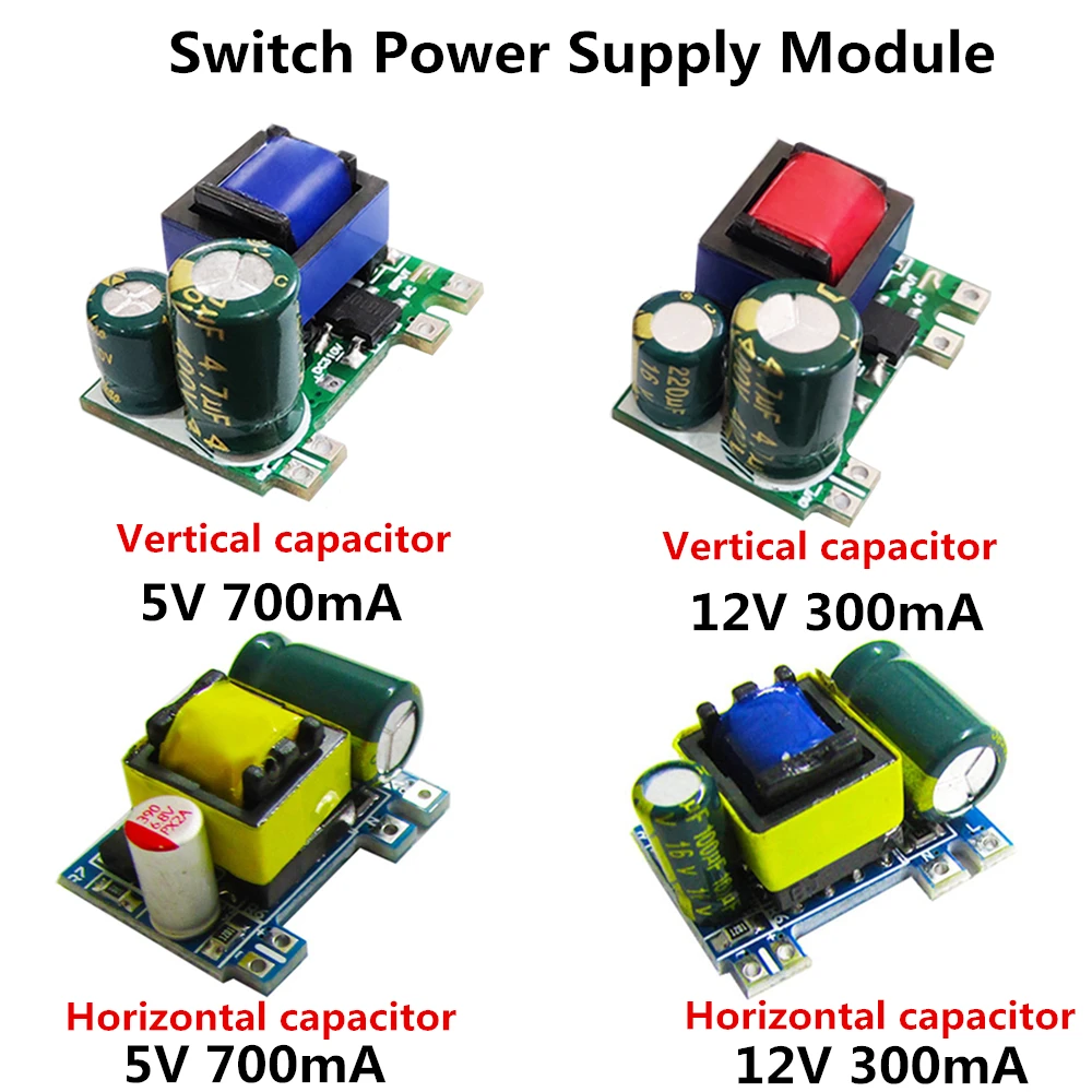 AC-DC 5V 700mA 12V 300mA 3W / 3.5W/ 4W Isolated Switch Power Supply Module 220V to 5V/12V Buck Converter Step Down Module