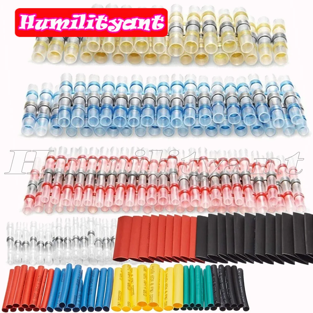 150Pcs  Assorted Soldering Sleeves Waterproof Insulated AWG26-10 0.25-6.0mm² Heat Shrink Tubes Kit