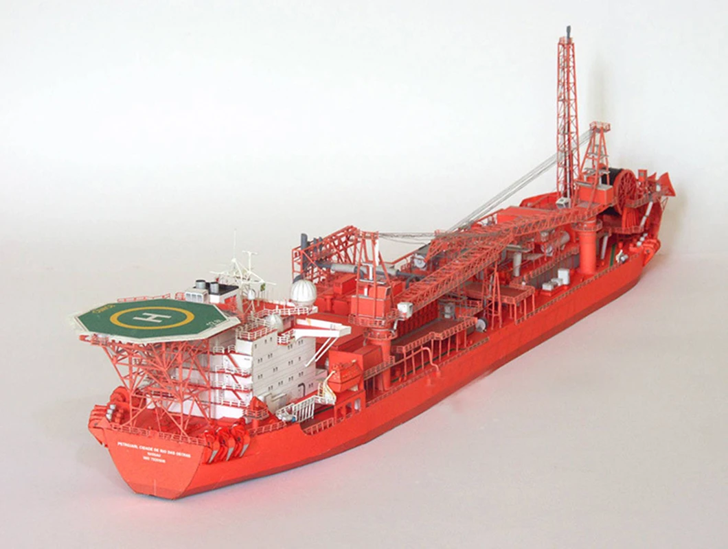 1:400 Norwegian FPSO Offshore Floating 3D Production Storage Tanker Paper Model Ship Model Handmade DIY Paper Art Desk Home Dcor