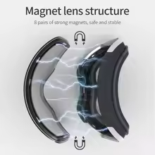 גוגלס COPOZZ Professional עם עדשות מגנטיות (כולל עדשה צהובה נוספת ונרתיק)