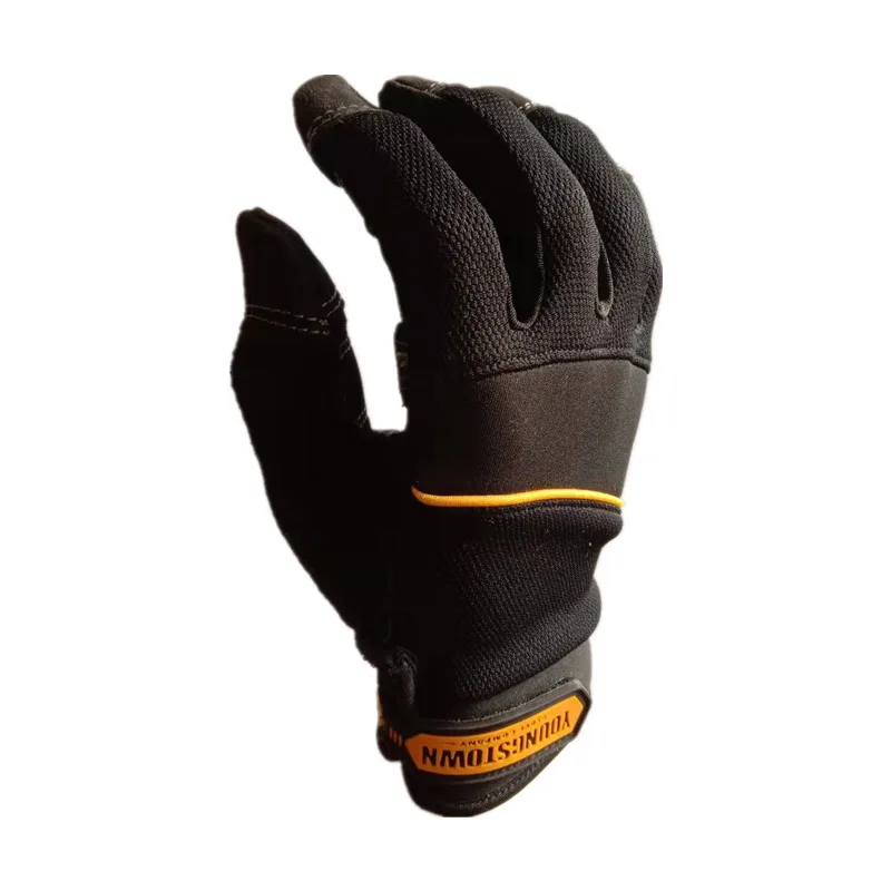 Genuine Safety Performace Extra Durable Puncture Resistance Non-slip Working Gloves(Small/Medium/Large/XL/XXL/XXXL,black).