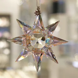 2026 Top Quality Crystal Snowflake Glass Hanging Sun Catcher Car Pendant Ornament Wedding Home Garden Decor