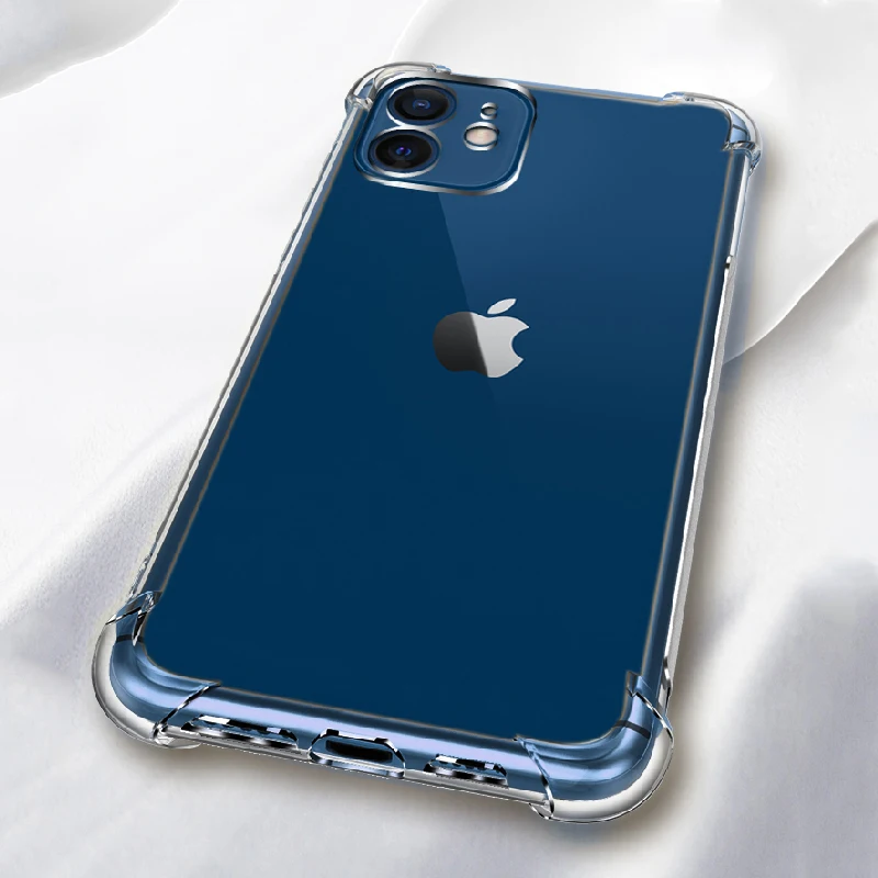 For Apple iPhone 12 Mini 11 Pro XS Max X XR SE 5 5S 6 6S 7 8 Plus Ultra Thin Soft TPU Case Anti-knock Silicon Transparent Cover