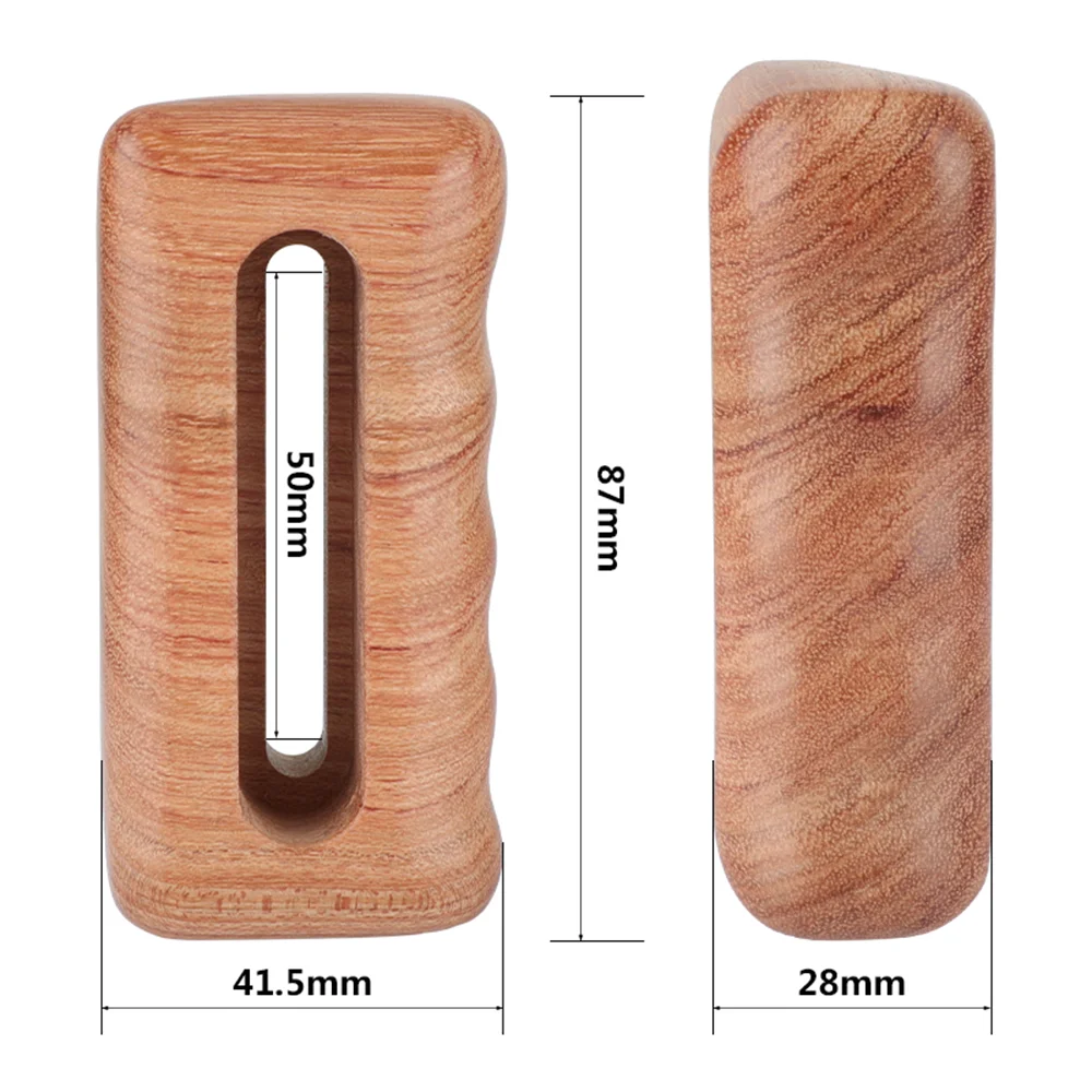 Maniglie in legno CAMVATE (destra e sinistra) con scanalatura di montaggio da 1/4 "-20 per sistema di supporto per gabbia per videocamera DSLR Rig/DV Video Cage Rig nuovo
