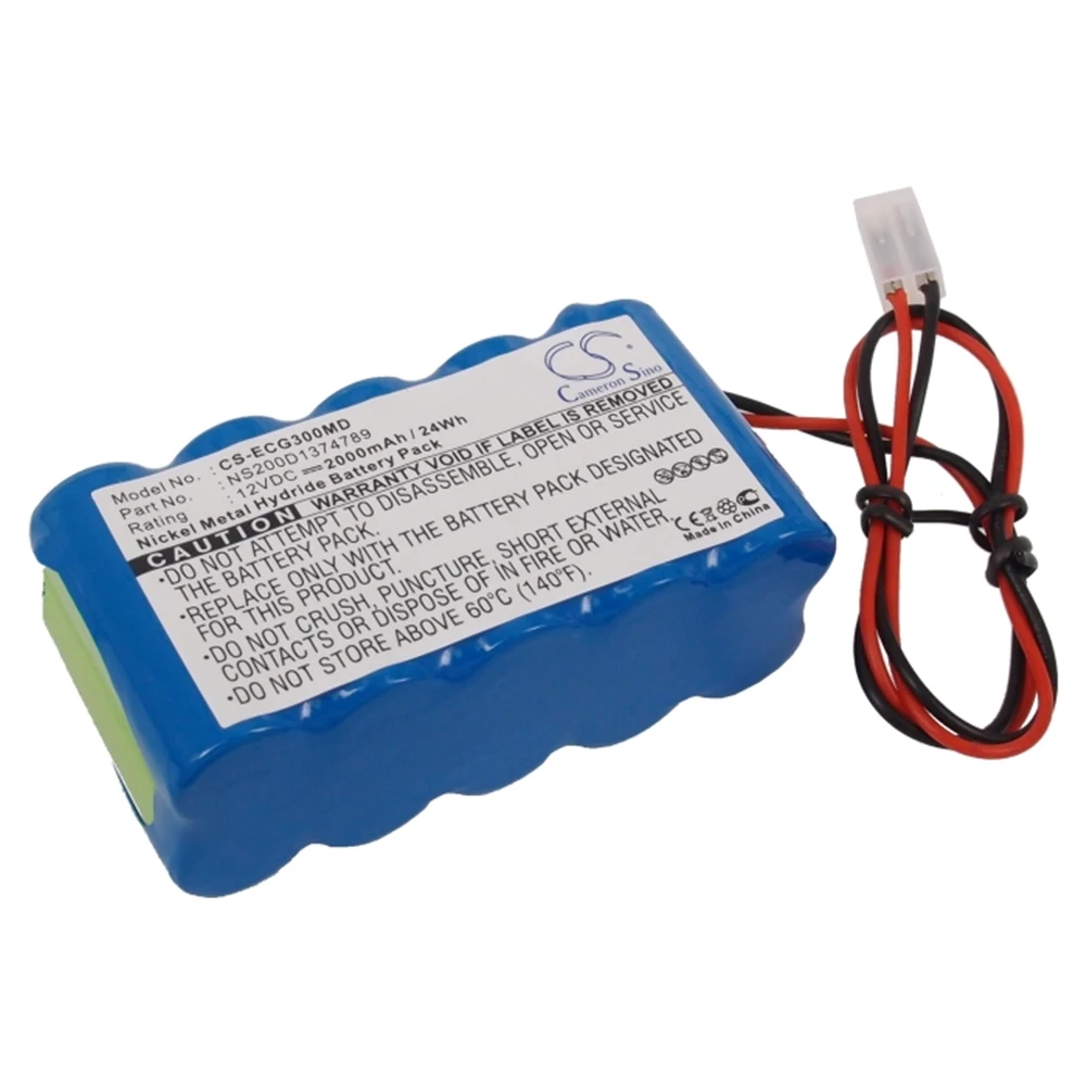 Cameron Sino Battery for Biocare NS200D1374789 fits ECG-100 ECG-101 ECG-101G Medical Replacement battery