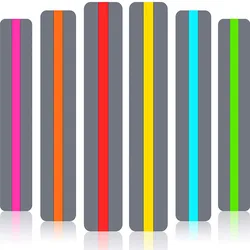 6/8pcs Guided Reading Strips Highlight Strips Colored Overlay Highlight Bookmarks Help with Dyslexia for School Crystal Children