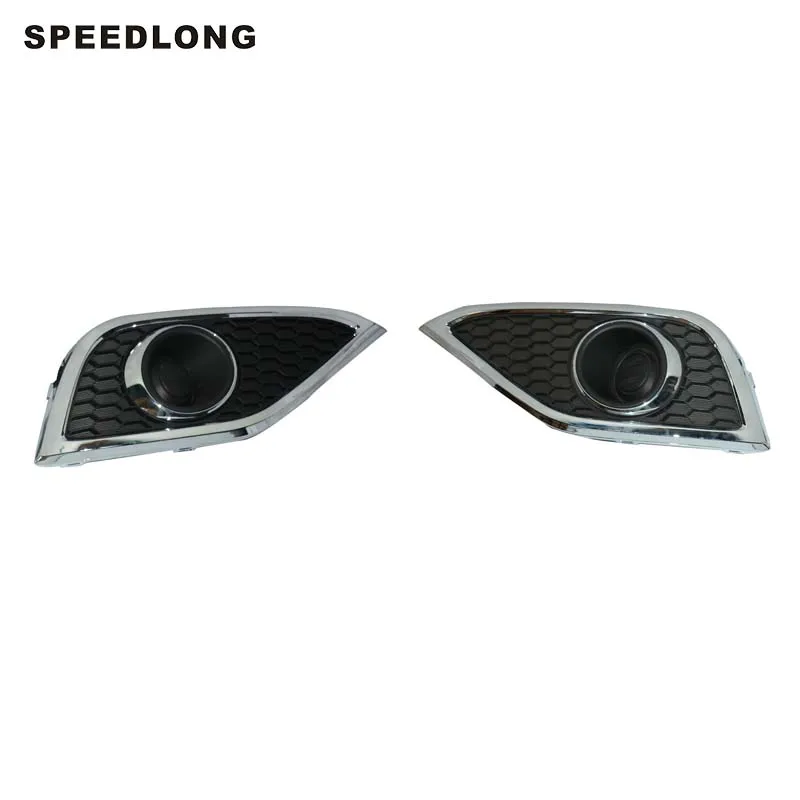 

1Pair Chrome Front Bumper Fog Lamp Light Bezel Covers Trim Frame Fit For HONDA CRV 2012-2014