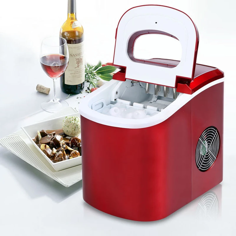 

220V Ice Maker Mini Automatic Electric Ice Making Machine 15kg/24h Bullet Round Ice Cube Making Tools Household