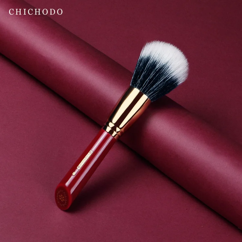 CHICHODO Makeup Brush-Luxurious Red Rose Series-High Quality Goat Hair Powder Brush-Natural Hair Cosmetic&Make Up Tools-Beauty