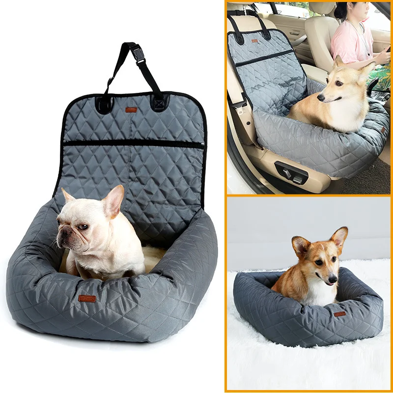 900D Nylon Dog Car Seat Bed Waterproof And Warmth Outdoor Travel Car Mat Car Seat Pet Kennel Small Medium Sized Pet Dog Supplies