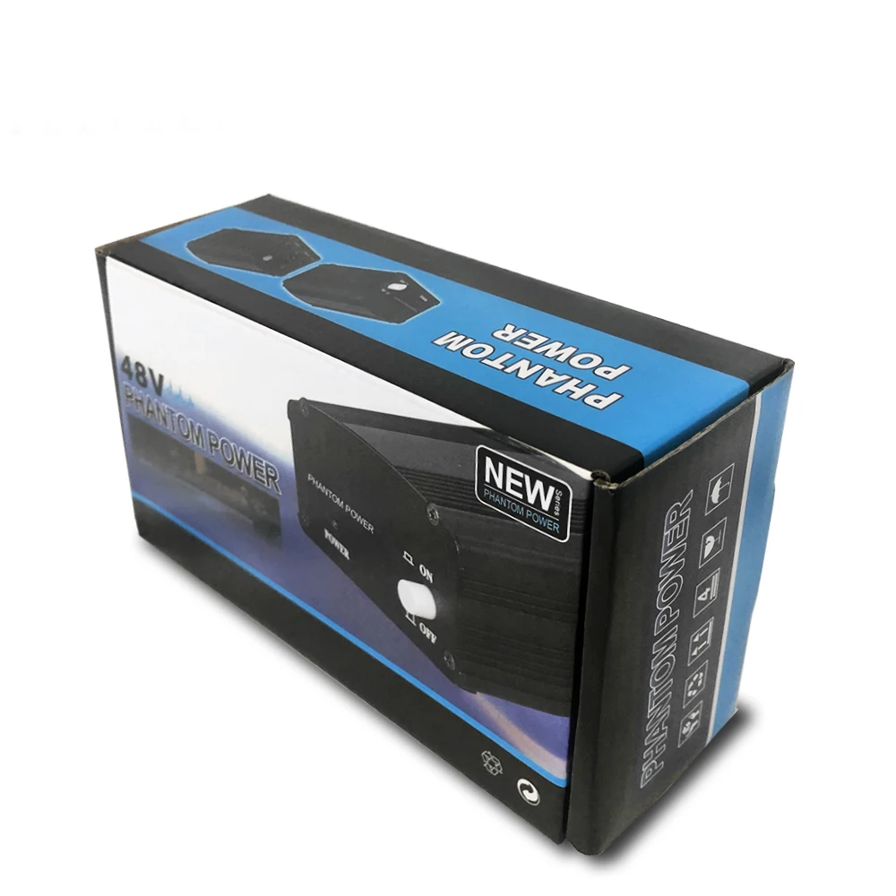 GAZ-PS02 Professional 48V Phantom Power Supply ไมโครโฟนคอนเดนเซอร์ Phantom Power แหล่งจ่ายไฟ USB