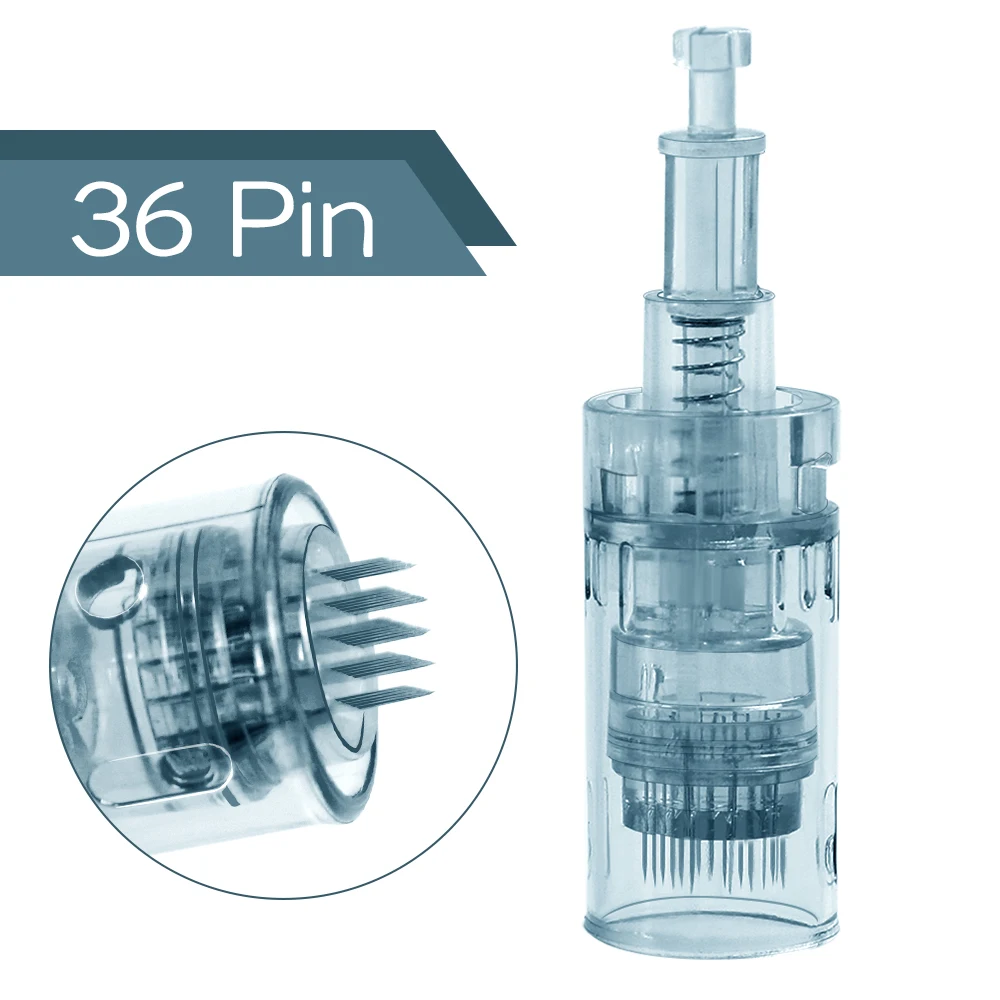 10/20/50Pcs M8 Cartridges Microneedle Replacement Needle Tip 11 16 24 36 42 Nano 3D 5D MTS Microneedling For Dr.imp Derma Pen