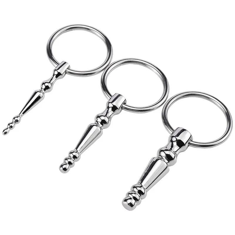 Stainless Steel Penis Plug Urethral Dilator Sounding Rod Beads For Male Sex Adult Toys Cbt Penis Stretch Urethral Plug