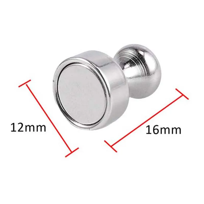 12/20 Pack Metal Push Pin Magnets Neodymium Rare Earth Magnets For Refrigerator Calendar Map Message Board Stickers home decor