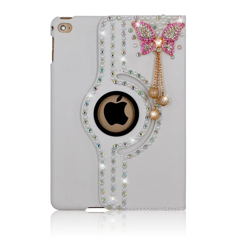 Fashion Bling Butterfly Rotating Flip Stand Handmade Anti-knock Protector Case Cover for New iPad Air 4 10.9 2020