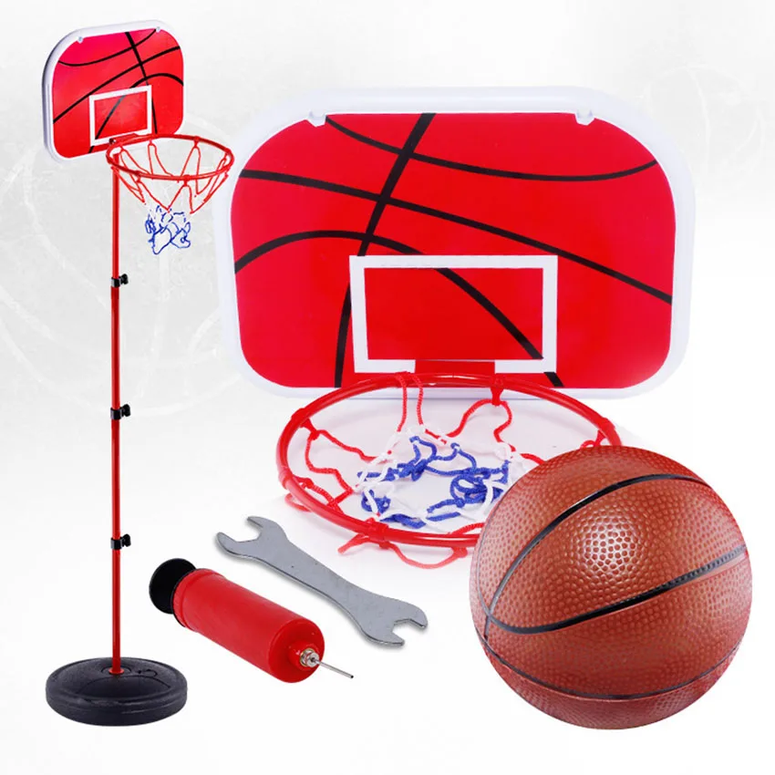 Portable Kids Children's Basketball Stand Adjustable Height Shooting Rack Inflatable Basketball Rack Kids Basketball Toy Set