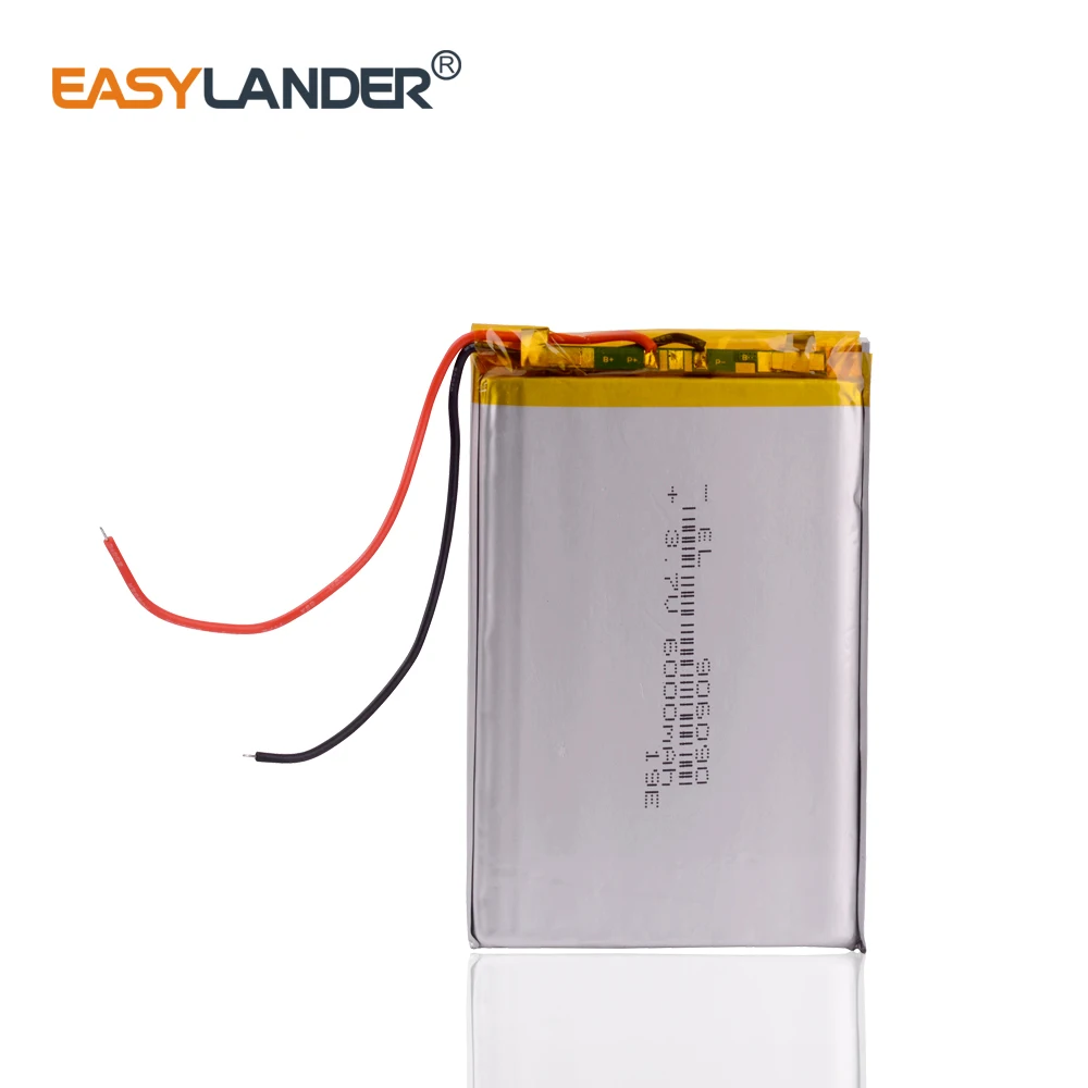 3.7V 906090 6000mAh Rechargeable Lithium Li-ion Li Polymer Battery For GPS mobile power flat battery Tablet MID