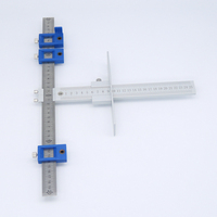 Aluminum Alloy Cabinet Hardware Drawer Pull Jig Wood Drilling Dowel Hole Jig Set