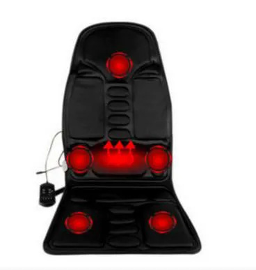Heated Back Massage Seat Topper Car Home Office Seat Massager Heat Vibrate Cushion Back Neck Massage Chair Massage Relaxation