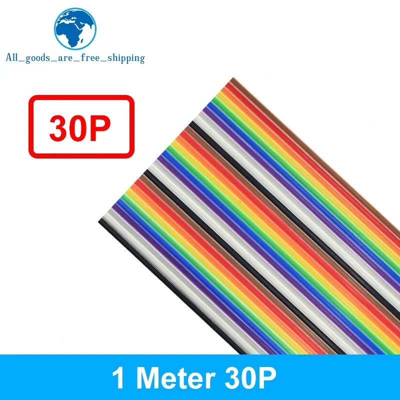 1/3 Meter 10P/12P/14P/16P/20P/26P/34P/40P/50P 1,27 mm Rastermaß Farbiges Flachbandkabel für DuPont-Draht für FC für Dupont-Stecker – Detail 8