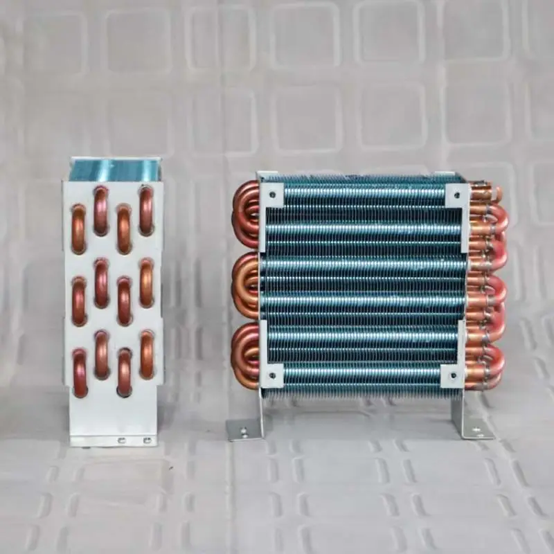 CP4X6X120 Miniature Mini Condenser Air-Cooled Copper Tube Finned Radiator Evaporator with Fan