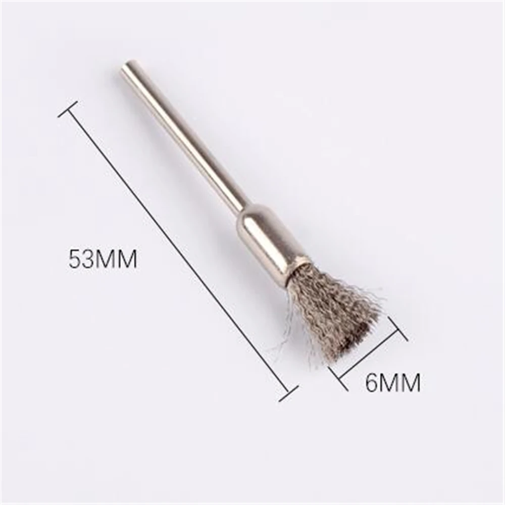 3mm Handle Stainless Steel Wire Nylon Brush For Electric Grinder Polishing And Derusting Flat Brush Bowl Brush Pen Brush